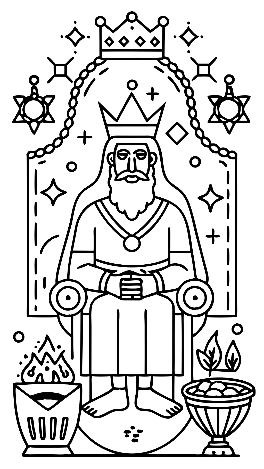 coloring pages of king solomon